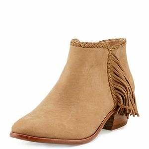 Sam Edelman Paige Fringed Ankle Bootie, Honey